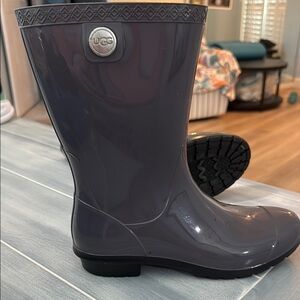 UGG Women's Charcoal Rain Boots